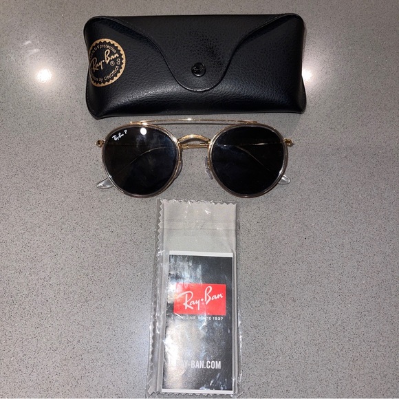 Bridge Black Rb3647n Black RAY-BAN ROUND DOUBLE BRIDGE RB3647N
